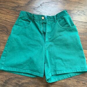 Vibrant Green Women's Bermuda Shorts